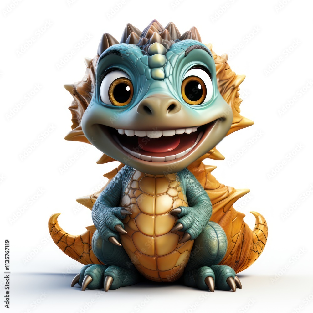 Halloween themed 3D dinosaur cartoon By Generated AI Halloween themed 3D dinosaur cartoon By Generated AI