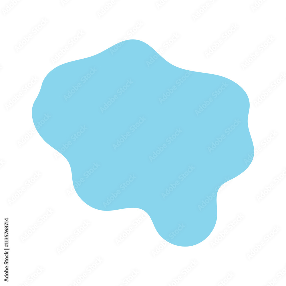 blobs pastel blue for background
