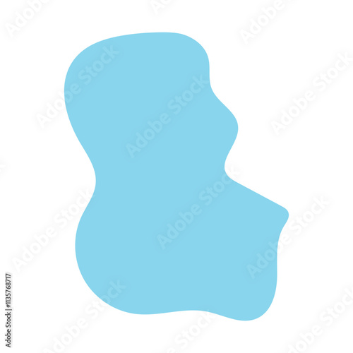 blobs pastel blue for background