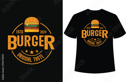 Awsome unick burger flag t-shirt design vector quotes lettering t shirt design for print,,100% original eps vector file ,