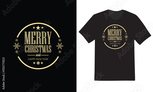 
"Festive Christmas T-shirt featuring a cheerful Santa, snowflakes, and twinkling lights, spreading holiday spirit with vibrant colors and cozy vibes!"