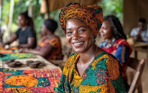 Financial Inclusion concept. A community meeting where individuals discuss microfinance opportunities for financial growth, financial inclusion microfinance, collaborative economic empowerment