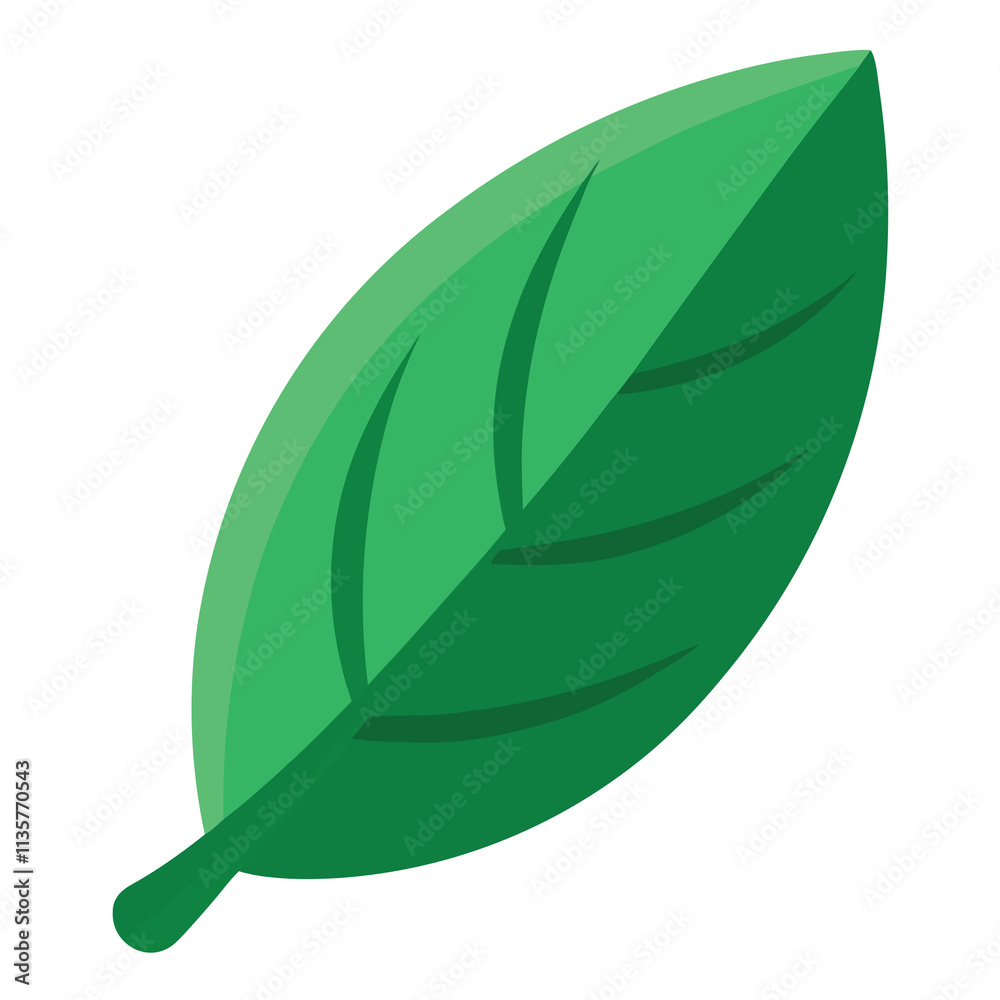 Vibrant Green Leaf Illustration for Nature-Themed Projects Vibrant Green Leaf Illustration for Nature-Themed Projects