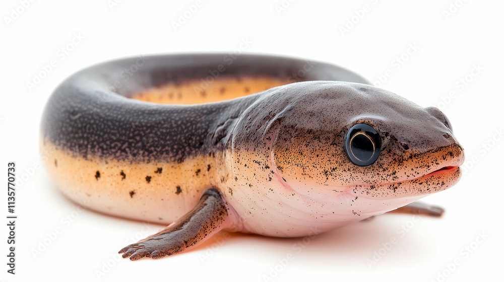 Juvenile Ringed Eel Close-up Studio Shot Juvenile Ringed Eel Close-up Studio Shot
