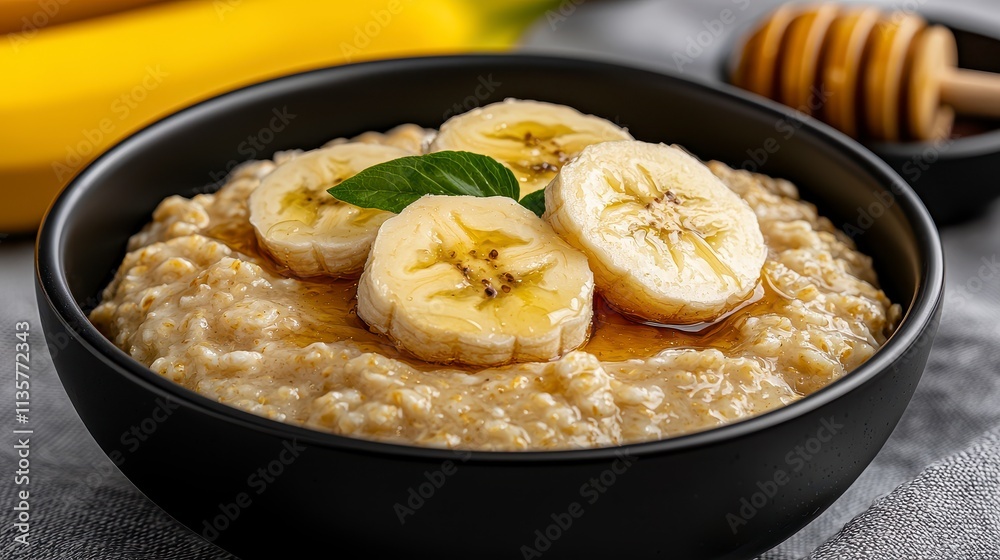 Creamy Banana Honey Oatmeal Breakfast Bowl Creamy Banana Honey Oatmeal Breakfast Bowl