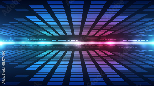 Abstract technology background. Futuristic technology interface. Vector illustration for your design