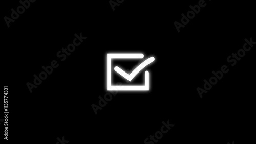 3d check mark icon pink and blue colors. Cartoon style. Colorful and interesting. Vector drawing.
