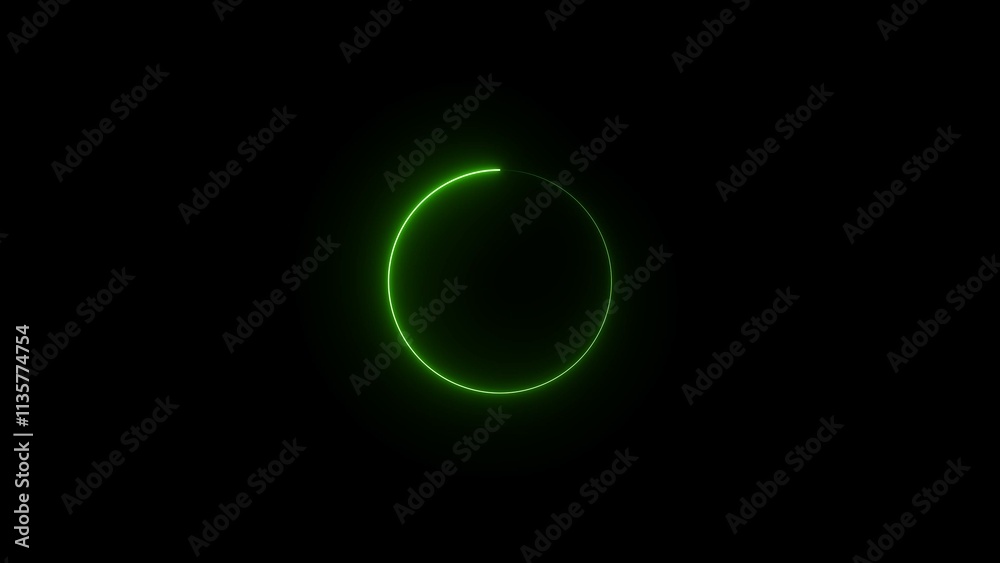 Abstract beautiful blue neon frame circle loading icon. ight round line with an advantage effect. Abstract beautiful blue neon frame circle loading icon. ight round line with an advantage effect.