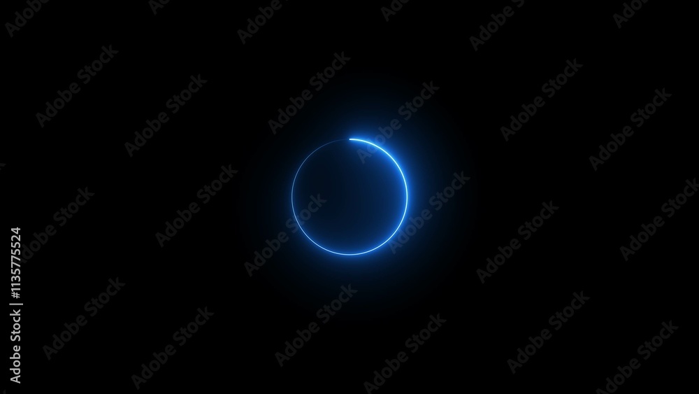 Blue neon light animated glowing border. Stylish neon frame. Circle shape frame blue color glowing . Bright neon light effect circle frame Loop background 4K Blue neon light animated glowing border. Stylish neon frame. Circle shape frame blue color glowing . Bright neon light effect circle frame Loop background 4K