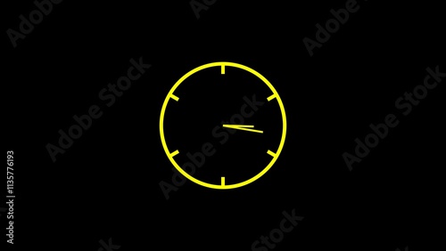 Large white wall clock showing the time hangs against a light background .Clock icon, Amazing white background clock icon.