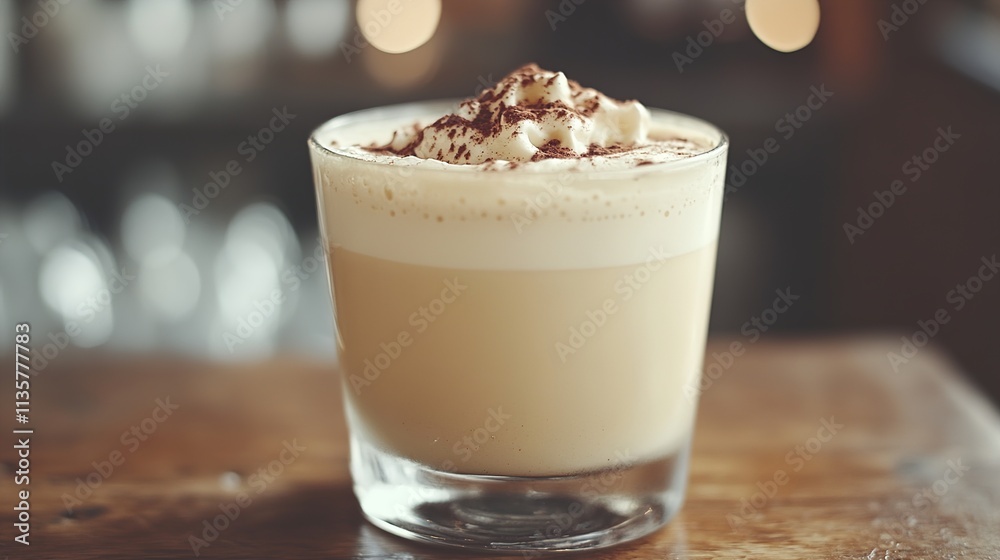 Creamy Coffee Latte with Cocoa Powder Creamy Coffee Latte with Cocoa Powder