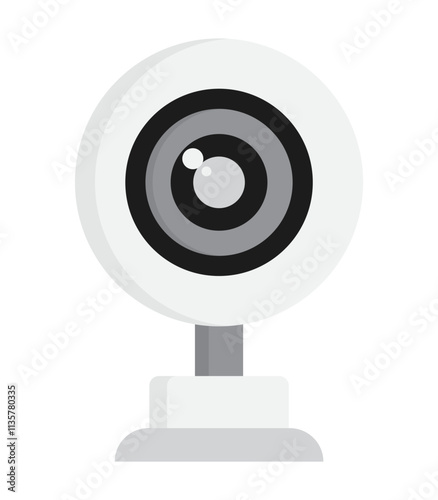 Cute webcam camera for facetime clipart illustration