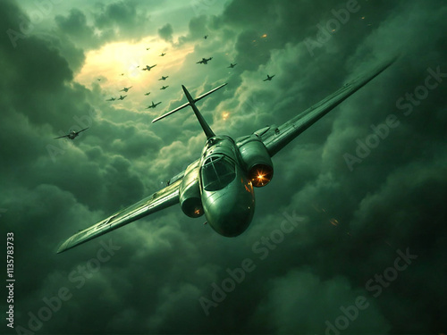 A gripping World War II battlefield with smoke, ruins, and soldiers under fire, an intense depiction of a WWII war zone with chaos, destruction, and dramatic lighting capturing the horrors of war.