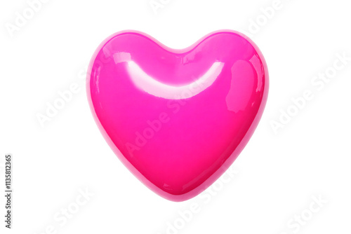 Wallpaper Mural pink heart isolated on white background Torontodigital.ca