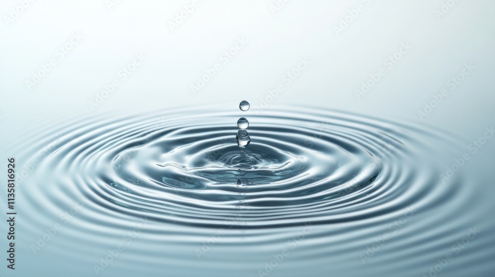 A tranquil water surface with soft light reflections and smooth ripples, ideal for minimalistic designs, on white A tranquil water surface with soft light reflections and smooth ripples, ideal for minimalistic designs, on white