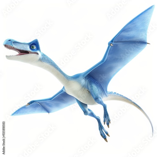 Flying Dinosaur Cartoon Illustration