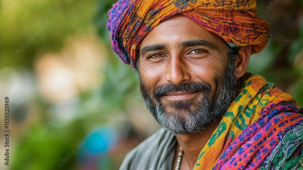 Indian farmer smiling in a vegetable farm, looking at the camera with a joyful expression, showcasing a positive rural lifestyle, hard work, and connection to nature in an agricultural setting. Indian farmer smiling in a vegetable farm, looking at the camera with a joyful expression, showcasing a positive rural lifestyle, hard work, and connection to nature in an agricultural setting.