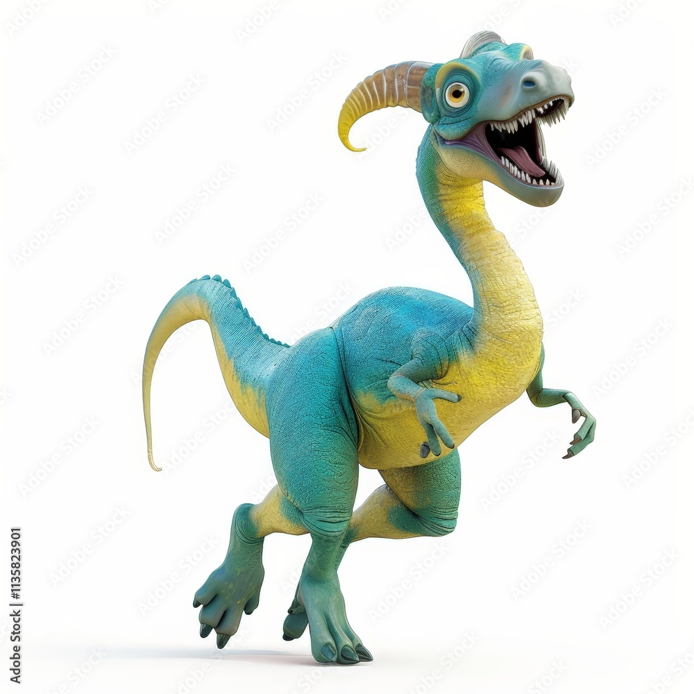 Obraz premium A Friendly Dinosaur