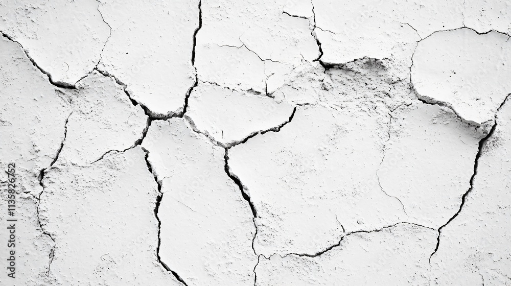 Cracked White Texture Background- Abstract Dry Surface Detail Cracked White Texture Background- Abstract Dry Surface Detail