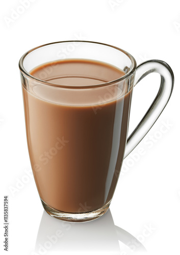 glass cup of hot chocolate