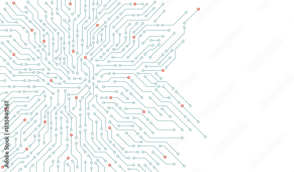 Circuit board. High-tech technology background. Cyber connection electronic. Networking connections background