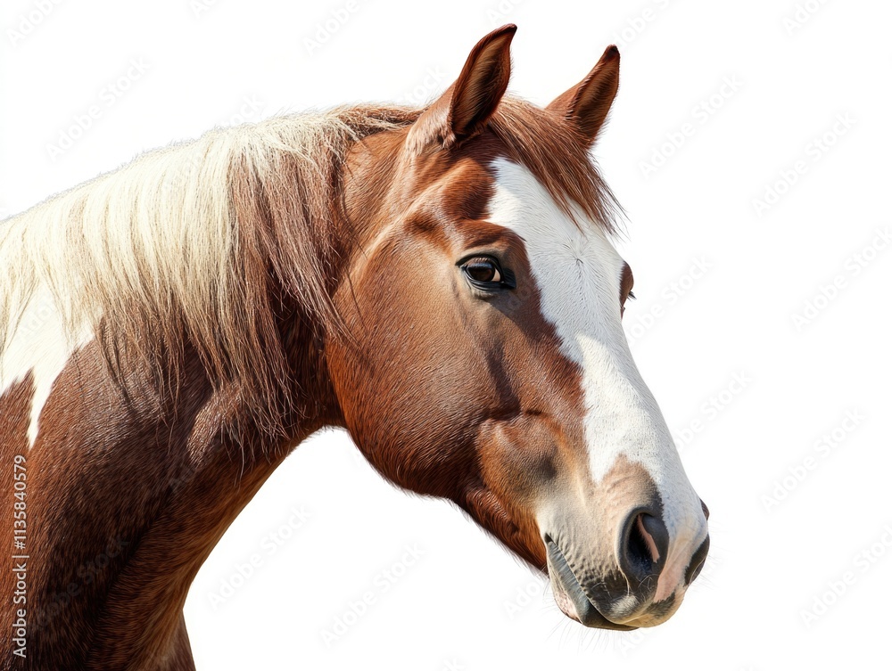 Horse's face portrait Horse's face portrait