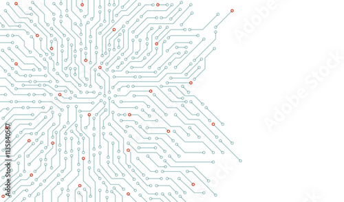 Circuit board. High-tech technology background. Cyber connection electronic. Networking connections background