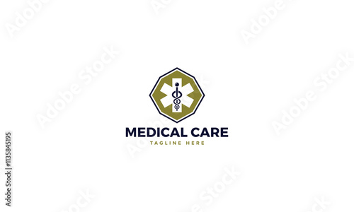 Professional Innovative Unique Modern Medical Care Branding Logos Vector, Adaptive Designs for Medical Healthcare Wellness Services