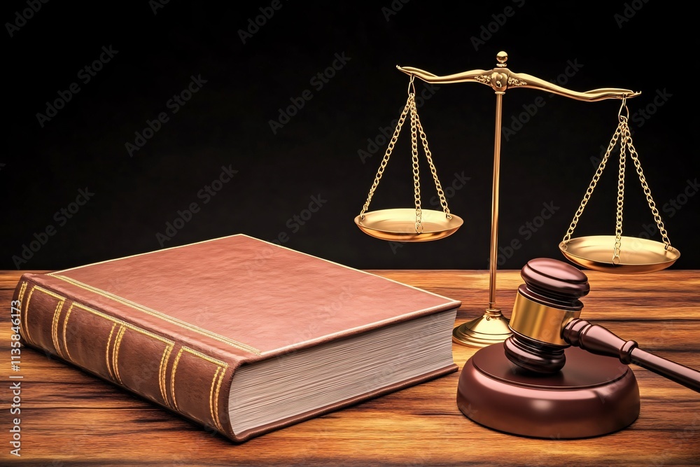 Law Book Gavel Scales Justice Concept Image Law Book Gavel Scales Justice Concept Image