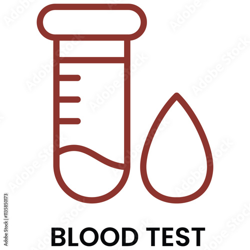 Blood Sample Icon. Medical Icon