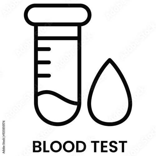 Blood Sample Icon. Medical Icon