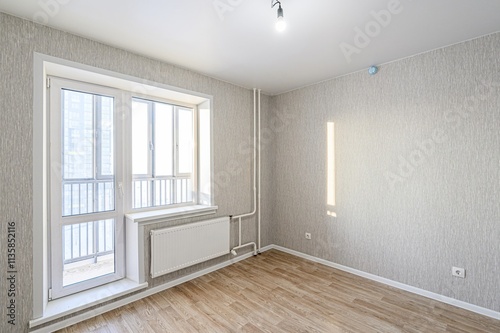 standard room interior apartment. view kind of decor home decoration in hostel house for sale. empty room renovated