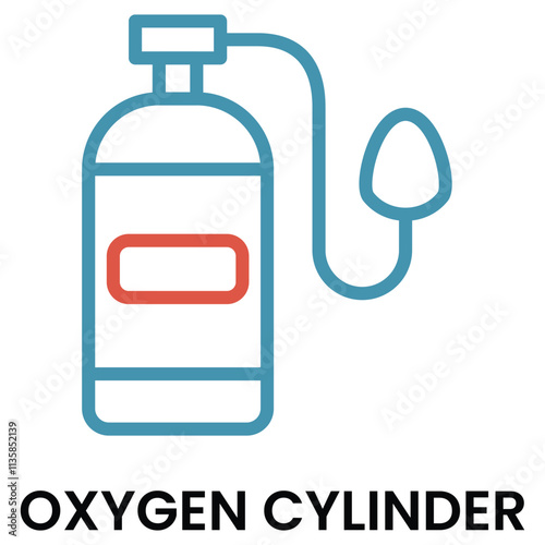 Oxygen Cylinder Icon. Medical Icon.
