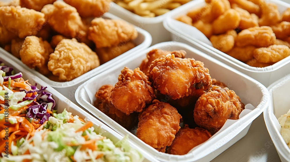 A Crispy Crunch A Close-Up Look at Fried Chicken Perfection A Crispy Crunch A Close-Up Look at Fried Chicken Perfection