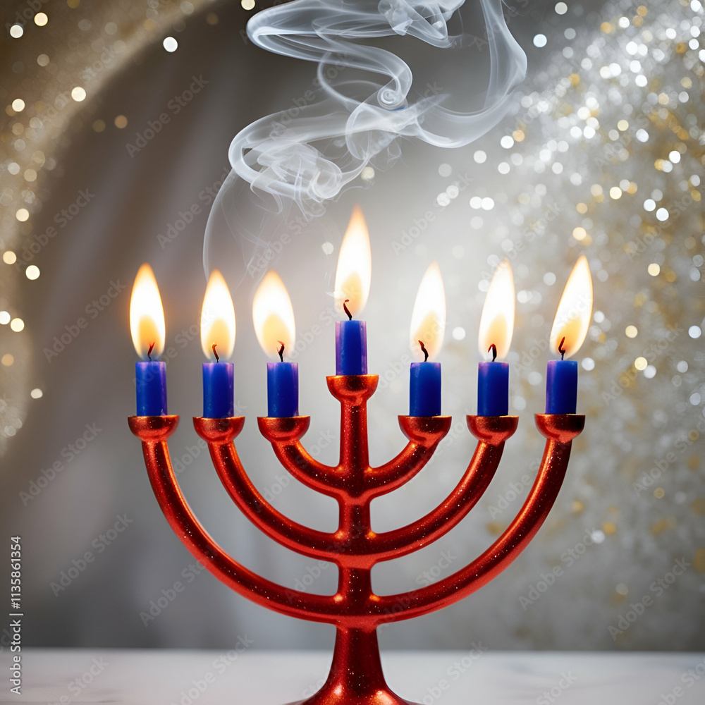 Jewish Candle ai genrative Jewish Candle ai genrative