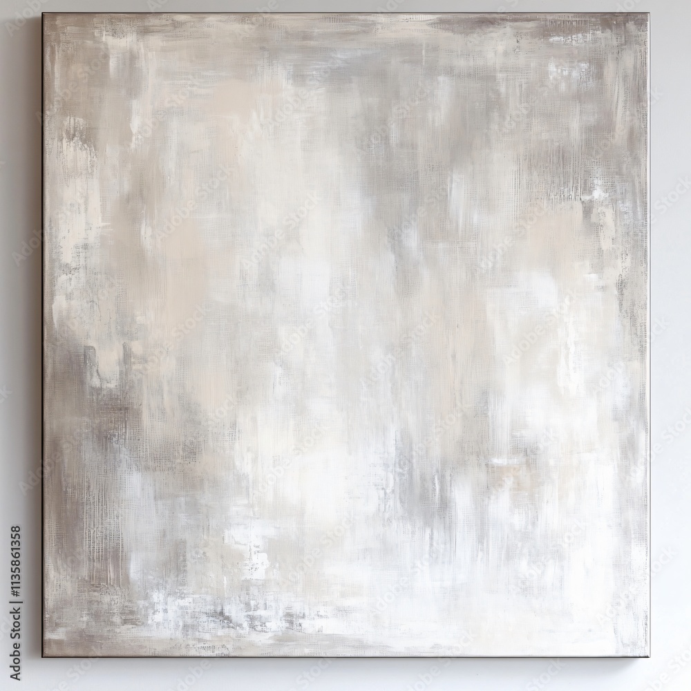 Obraz premium Abstract Neutral Beige Gray Canvas Wall Art Painting