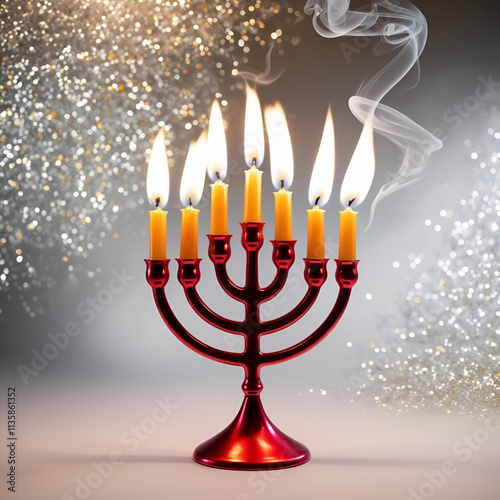 Jewish Candle ai genrative