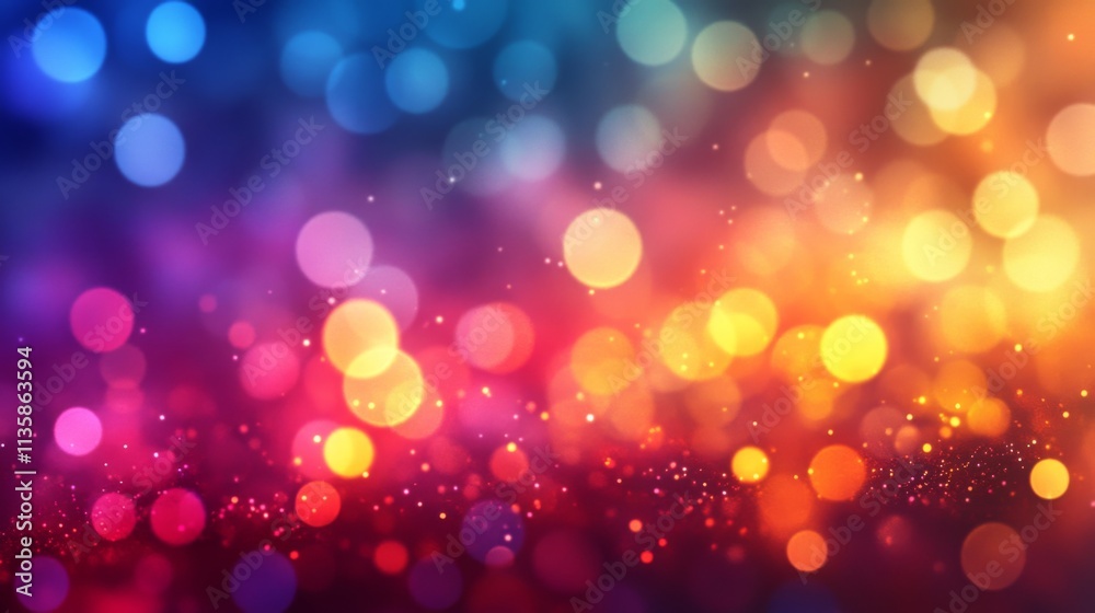 Colorful festive bokeh lights on a blurred background Colorful festive bokeh lights on a blurred background