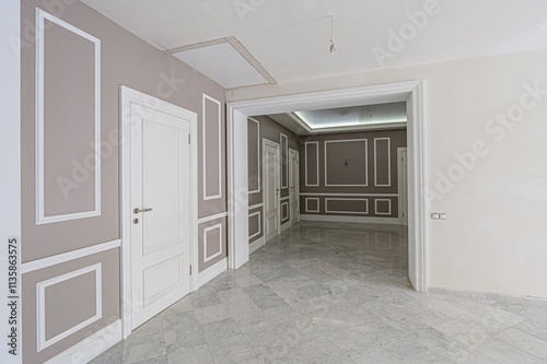 standard room interior apartment. view kind of decor home decoration in hostel house for sale. empty room renovated