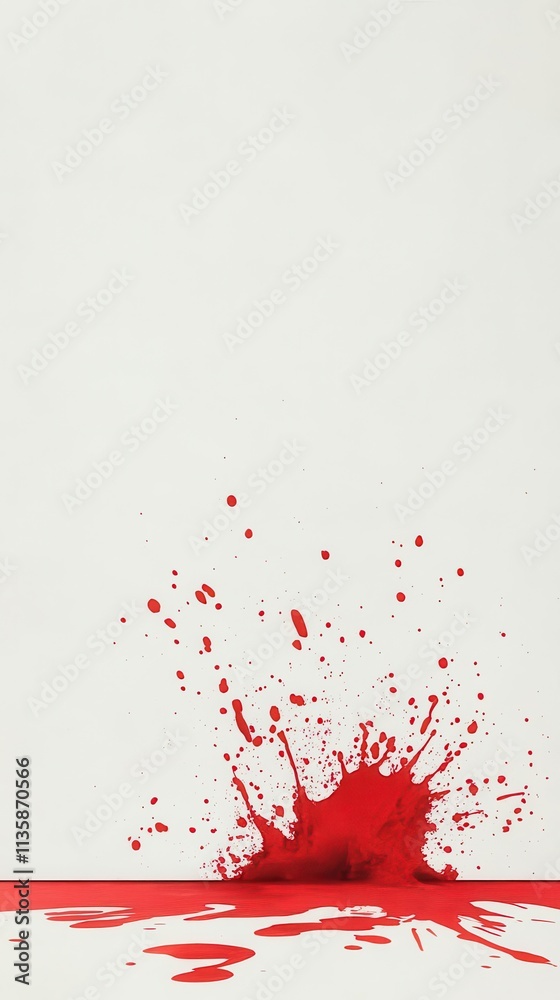 A dynamic burst of red watercolor, gently blending into a white canvas with room for text. A dynamic burst of red watercolor, gently blending into a white canvas with room for text.