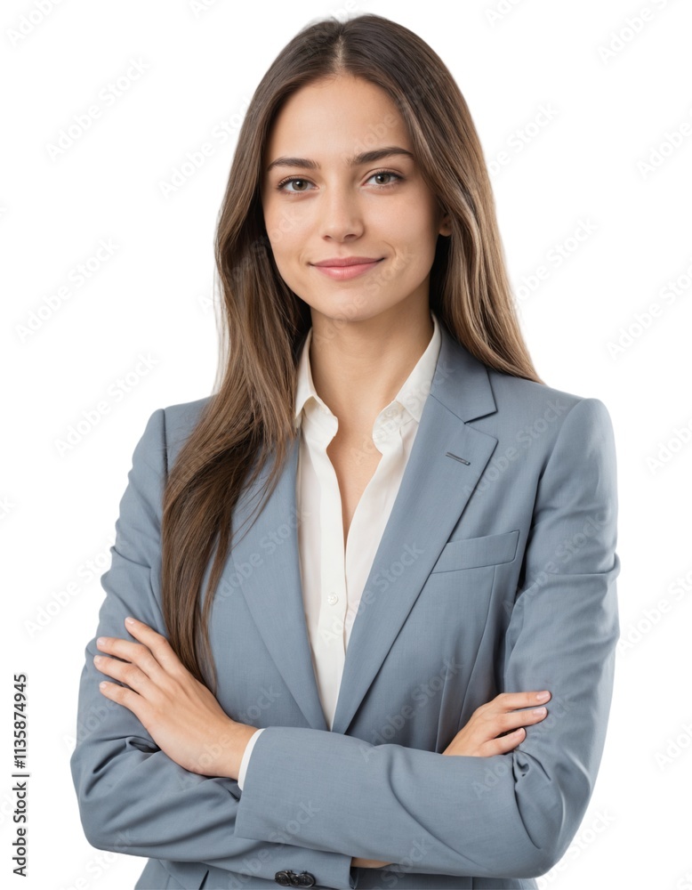 a beautiful young woman with long hair wearing office clothes . ai generate a beautiful young woman with long hair wearing office clothes . ai generate