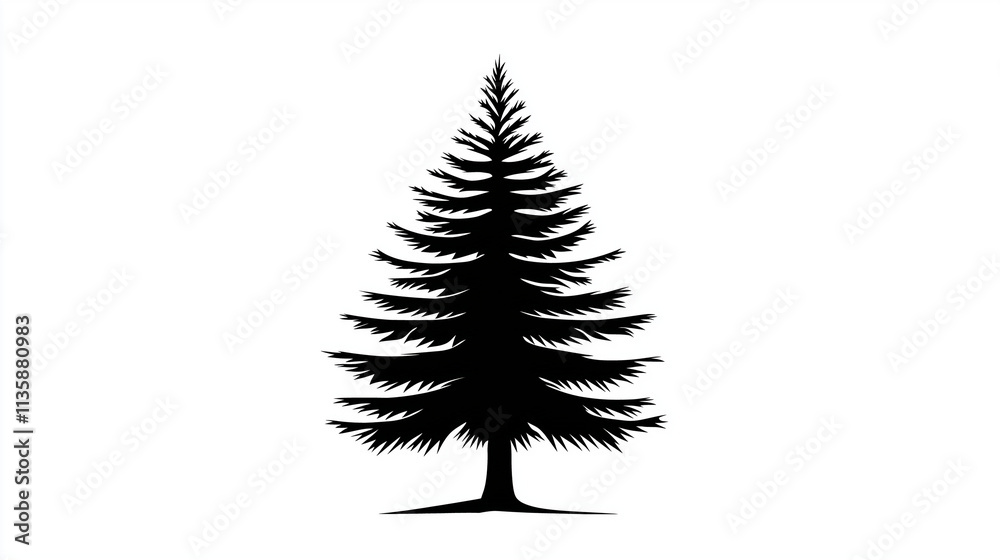 Prime tree icon on white background Prime tree icon on white background