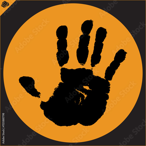 Karate power fist emblem. Martial art colored simbol design. Vector, EPS.