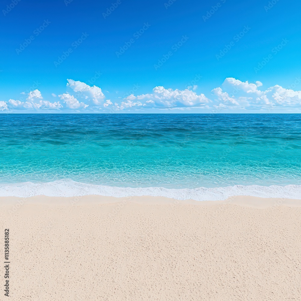 Idyllic Tropical Beach Sunrise Ocean Sand Sky Summer Idyllic Tropical Beach Sunrise Ocean Sand Sky Summer