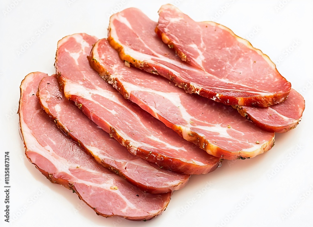 Delicious Smoked Pork Slices Appetizer Food Photography Delicious Smoked Pork Slices Appetizer Food Photography