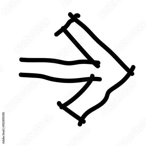Hand drawn arrow icon