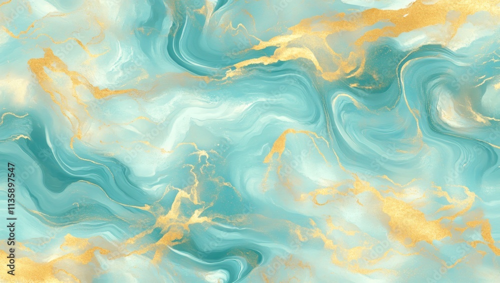 Abstract Teal Gold Marble Texture Background Swirls Abstract Teal Gold Marble Texture Background Swirls