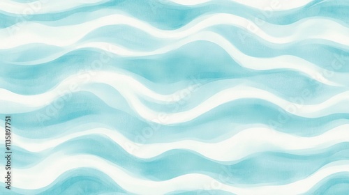 Abstract Aqua Blue Wave Pattern Design