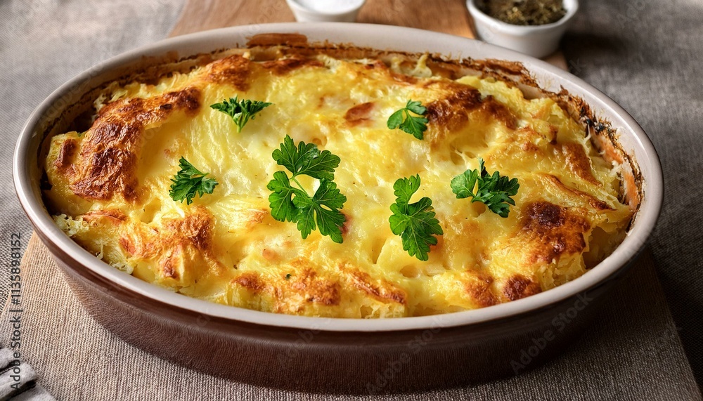 Golden Cheesy Potato Bake: Rustic Comfort Food Golden Cheesy Potato Bake: Rustic Comfort Food