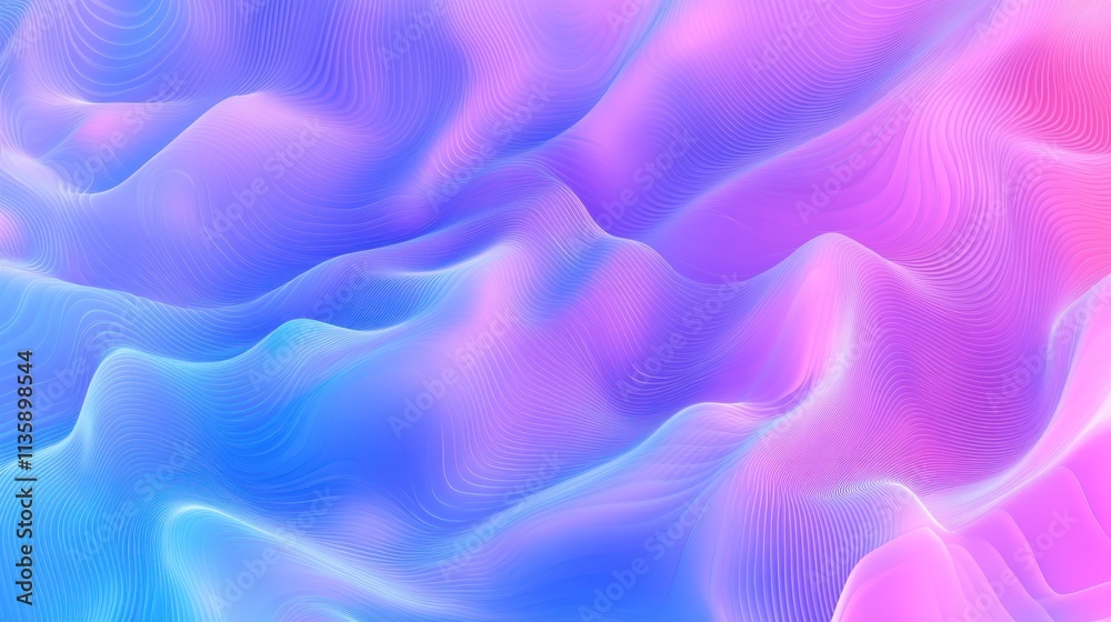 Fototapeta premium Abstract Pastel Wave Pattern Background Design